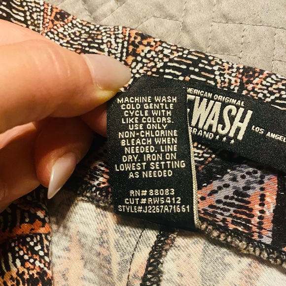 ReWash Boho Print Joggers Pants Size L - Picture 5 of 5